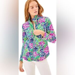 Lilly Pulitzer Disney Parks Leona Full Zip-Up Jacket Disney Dreamin Sz S